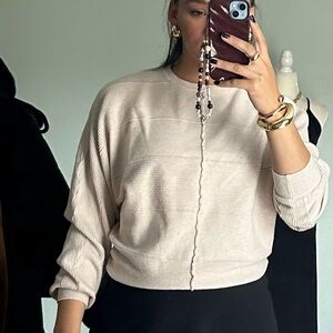 Soft tan sweater medium